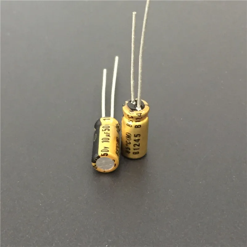 100 шт. 10мкФ 50В NICHICON FG (тонкое золото) 5Х11 мм 50V10uF аудио конденсатор высшего класса |