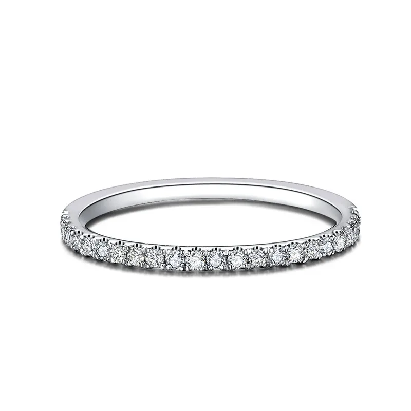 ZOCAI Кольцо с натуральным бриллиантом 0,23 ct сертифицированный бриллиант 18 K кольцо из белого золота 2 шт обручальные кольца ювелирные украшения W05538