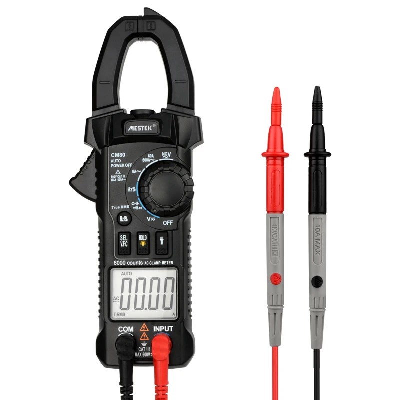 MESTEK CM80 6000 счетчиков цифровой клещи мультиметр токовые Измеритель сопротивления