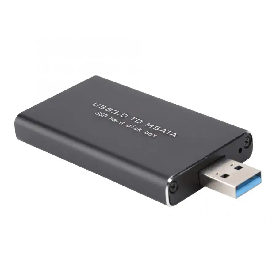 MSATA к USB3.0 алюминиевому SATA3 твердотельному мобильному жесткому диску ASM1153E