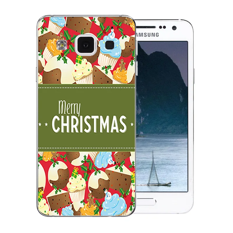 Для Samsung A3 2015 чехол мягкий силиконовый веселый X'MAS шаблон для Galaxy A300 A300F A300H A3000