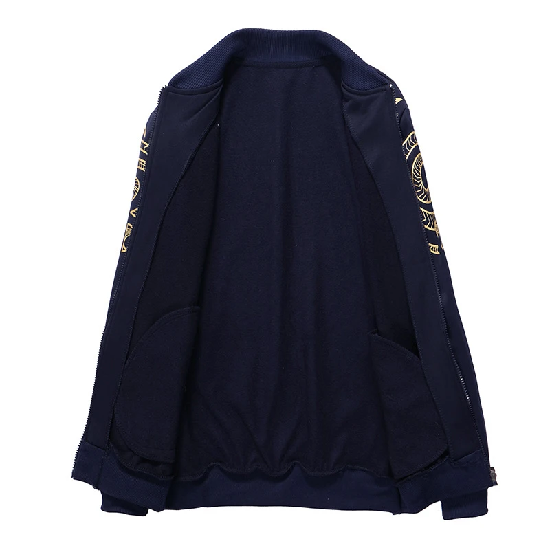 Костюм спортивный мужской с воротником-стойкой повседневная кофта на молнии