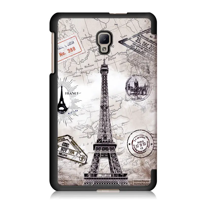 Чехол для samsung Galaxy Tab A 8,0 T380 T385 8,0 дюймов, чехол Funda для планшета из искусственной кожи, откидной Чехол-подставка+ пленка+ ручка