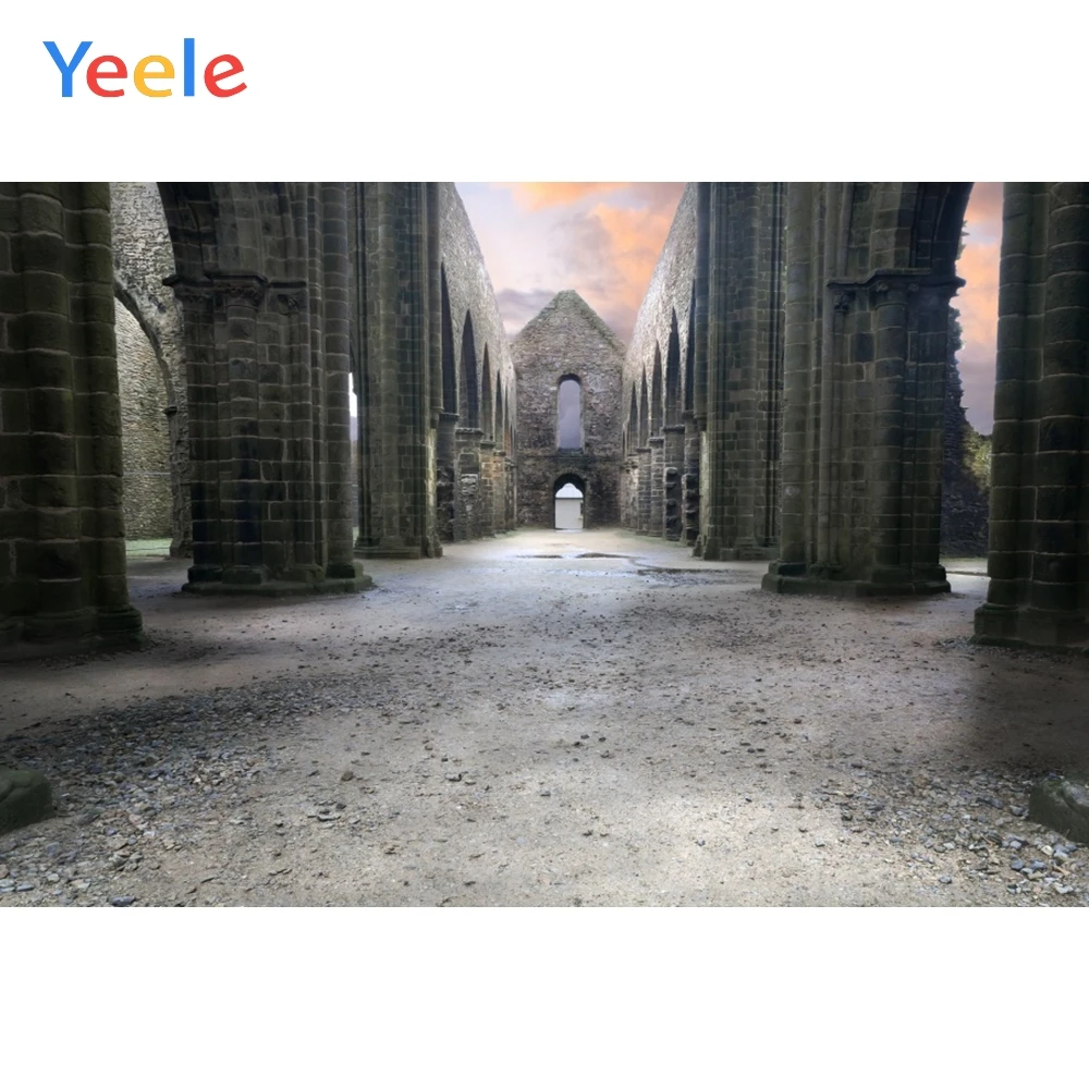 Yeele каменный дом здания пол ужасный гранж старые фотографии фоны индивидуальные