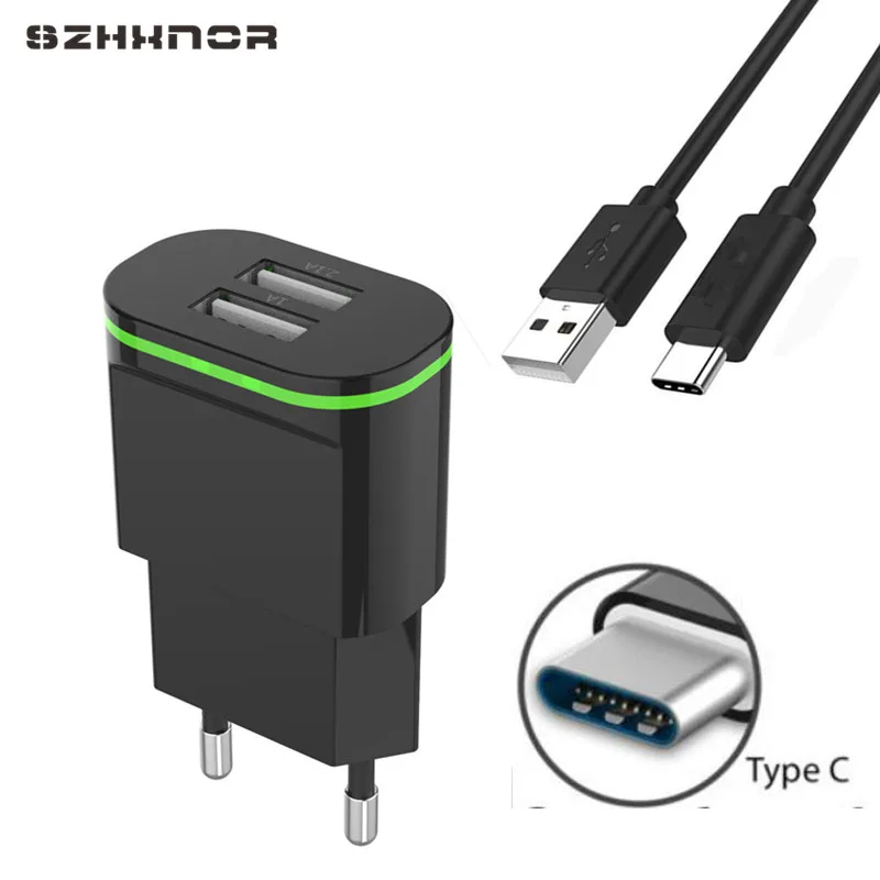 Зарядное устройство USB C со светодиодной подсветкой для ЕС безопасная быстрая