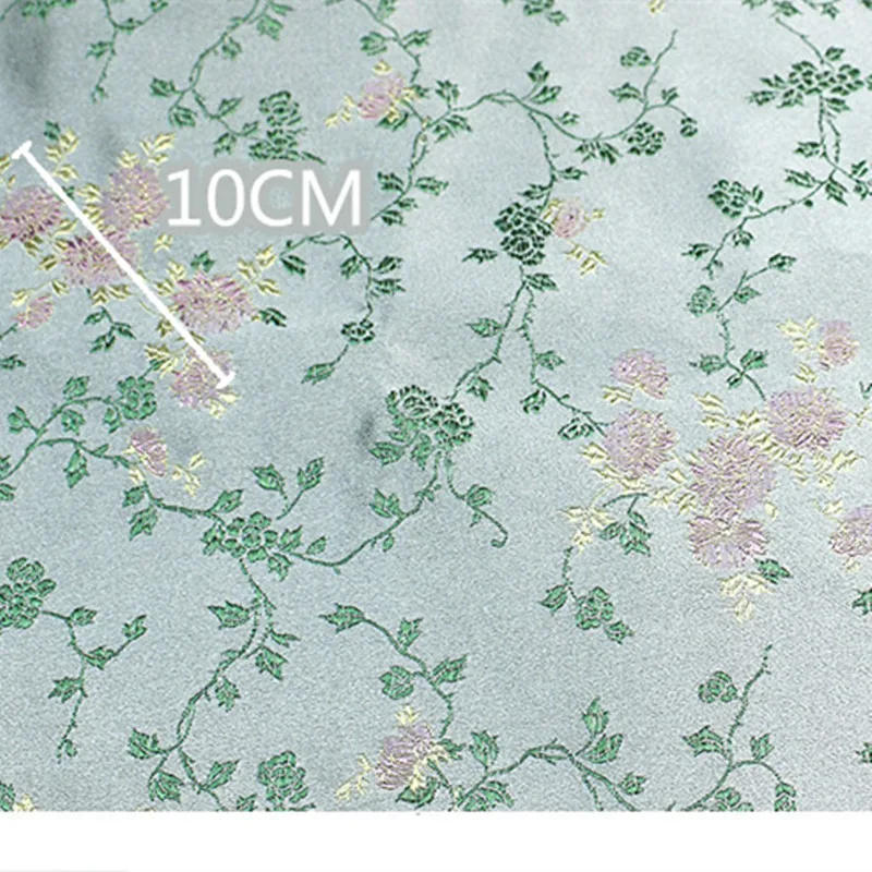 CF547 1 м серый с розовыми цветочками жаккардовая парча ткань китайский cheongsam платье одежда шелковая ткань Подушка DIY шитье ткань