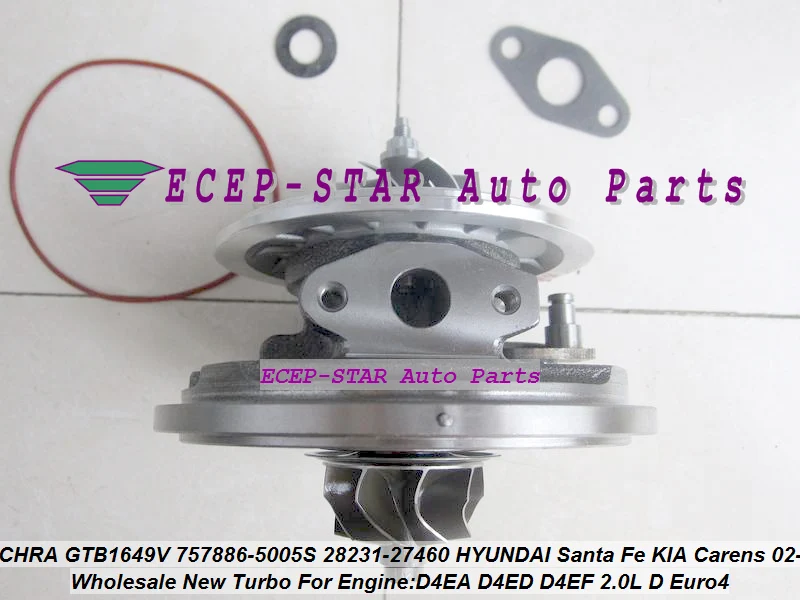 Турбокартридж CHRA GTB1649V 757886 5004S 28231 27450 Турбокомпрессор для HYUNDAI Sonata KIA Magentis л CRDi