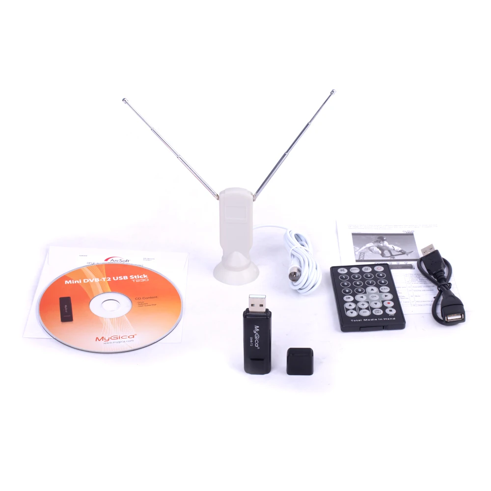 Dvb t2 GENIATECH MyGica T230 USB DVB-T2 ТВ-тюнер для ПК палка DVB-C/DVB-T для Европы России Таиланд Колумбия/Windows10