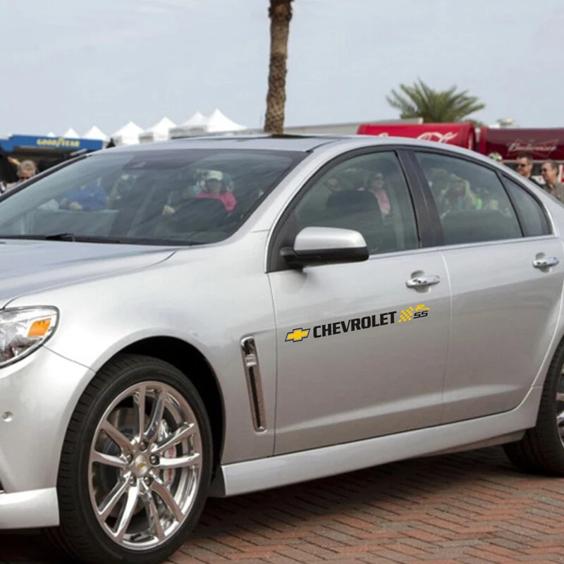 World Датун Спорт Stripes автомобилей Наклейки для Chevrolet CRUZE CAPTIVA Camaro Silverado Обе боковые