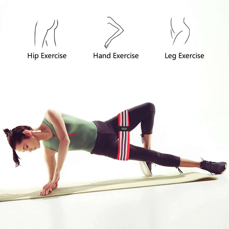 Fitness Hip Loop Resistance Bands Anti-slip Squats Expander Strength Rubber Bands Yoga Gym Training Braided Elastic Bands Sports