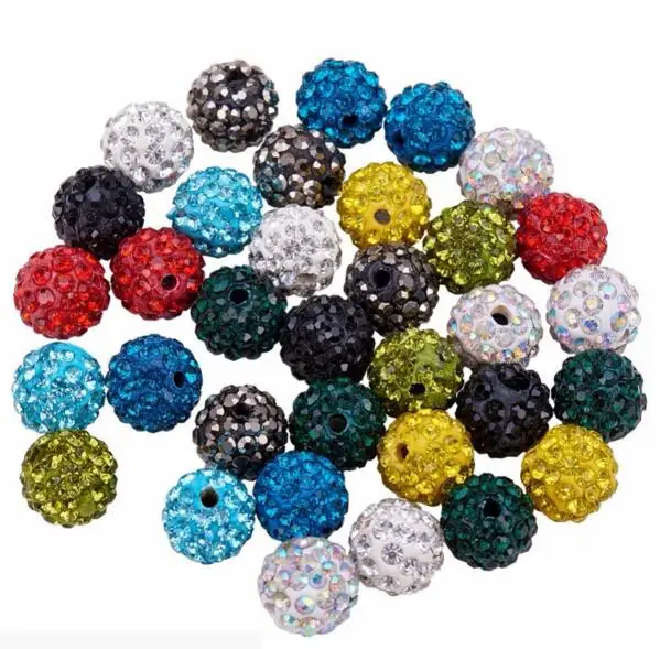 100 шт./компл. 10 мм сделай сам изготовление ювелирных изделий дискошар глиняные