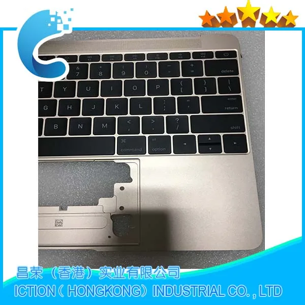 Оригинальный золотой чехол для Macbook Pro Retina 12 дюймов A1534 с клавиатурой из США