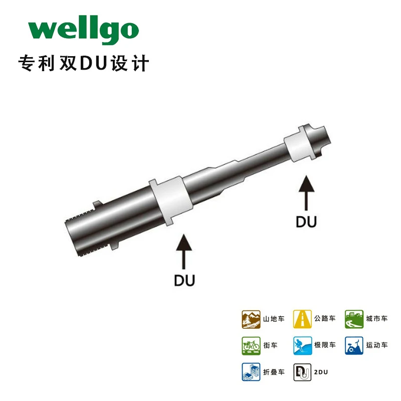 Складные велосипедные педали Wellgo F265 алюминиевые складные для горного велосипеда