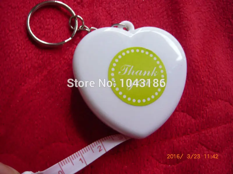 

baby shower favor gift for guests - Heart Measuring Tape Key Ring Favors Wedding Favours,Birthday party Gifts 20pcs/lot