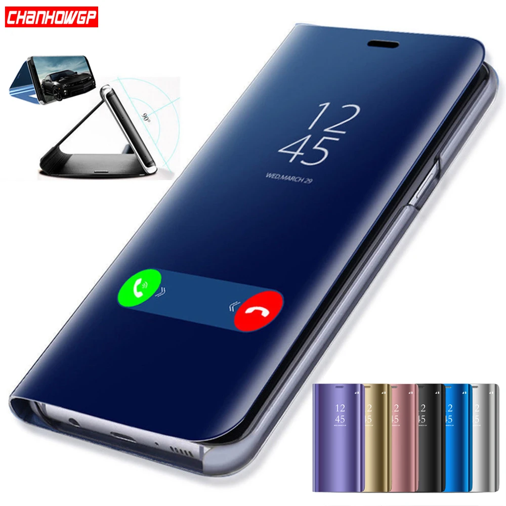 Зеркальный чехол для Huawei P Smart P20 P10 Plus P9 P8 Lite 2017 Y5 Y6 Y7 Y9 2018 Nova 2i 3E Honor 7A 7C Pro 8 9 View 10