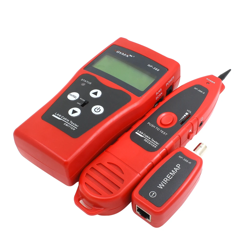 NOYAFA обжимные инструменты RJ11 RJ45 щипцы инструмент NF-388 Кабельный тестер Tectep телефонный провод Lan тестер трекер сети
