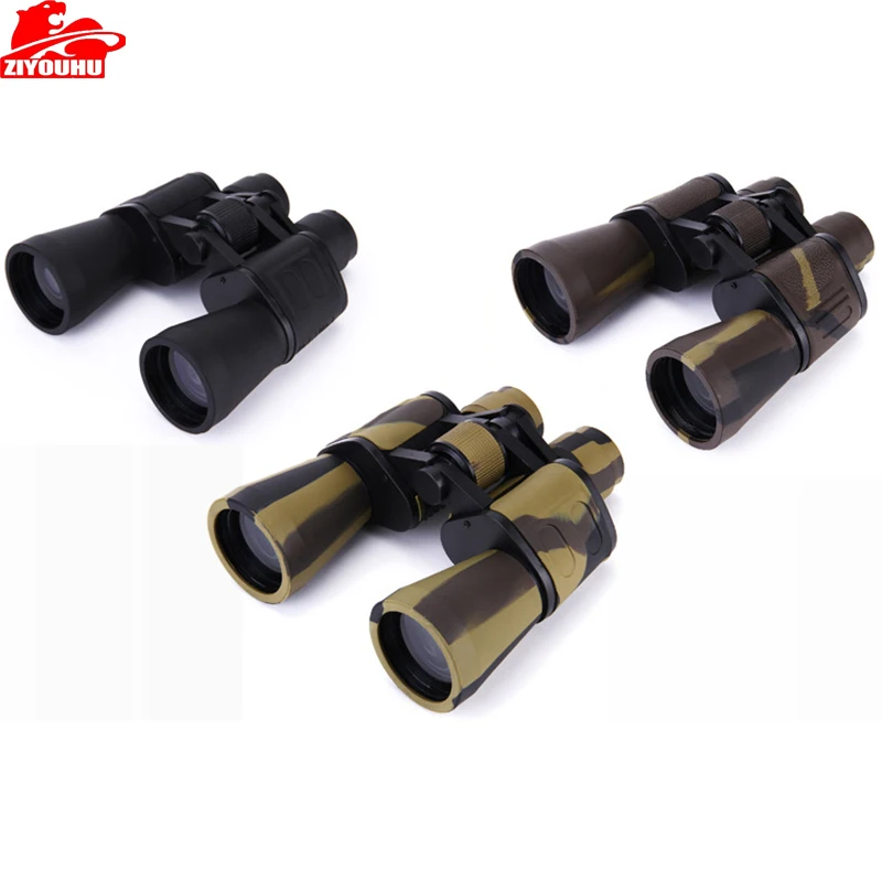 

ZIYOUHU 20X50 High Quality Classic Binoculars HD Wide Angle BAK4 Prism Telescope for Outdoor Travel Hunting Sightseeing Black