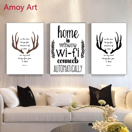 Home is Wi Fi подключение Авто современный минималистический скандинавский A4 большой