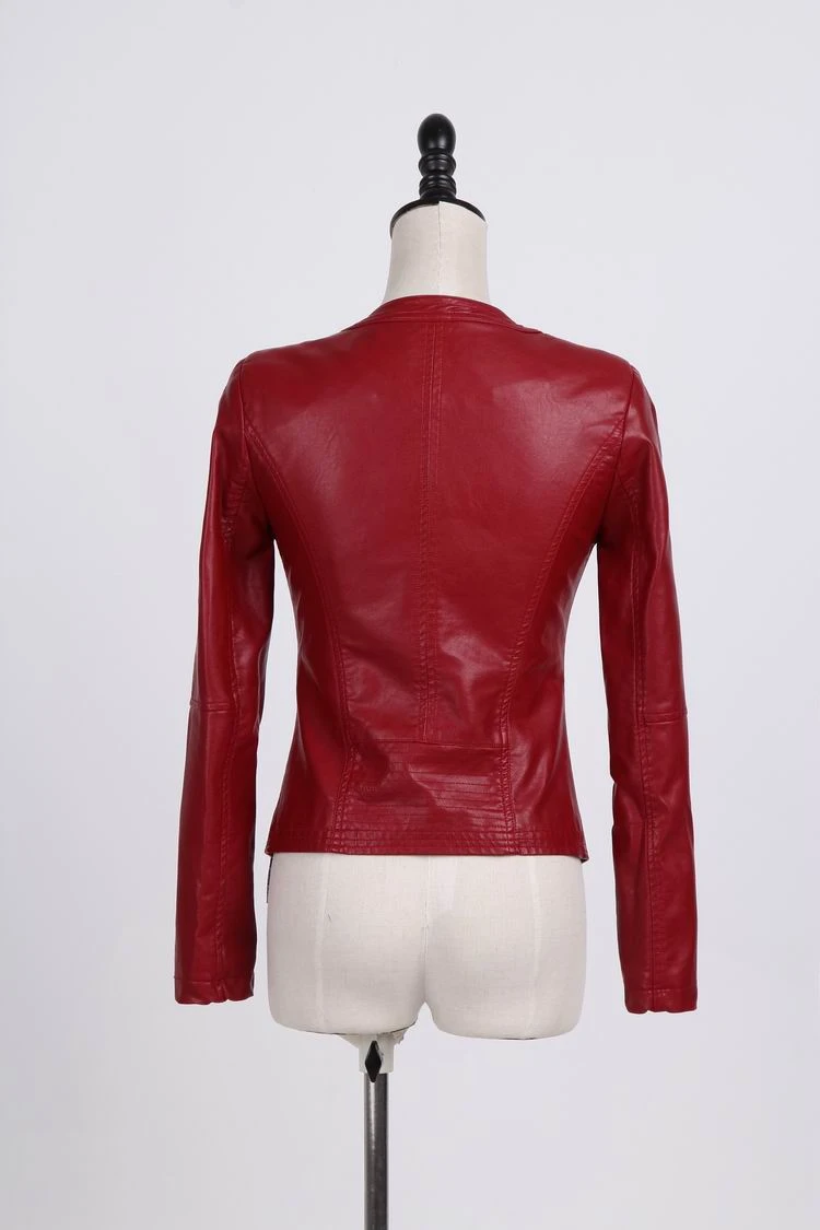 Высококачественная Демисезонная женская мотоциклетная куртка из искусственной