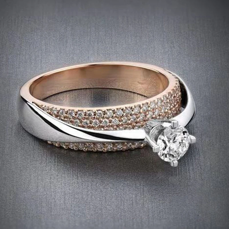 Кольца для женщин модные украшения круглые кольца из кубического циркония