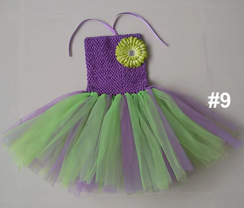 Бесплатная доставка рождественское платье пачка ручной работы для малышей Цвет