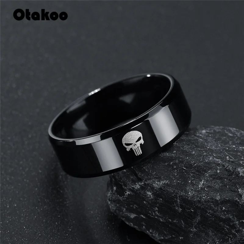 Мужское и женское кольцо Otakoo из нержавеющей стали с супергероем черепом скелетом
