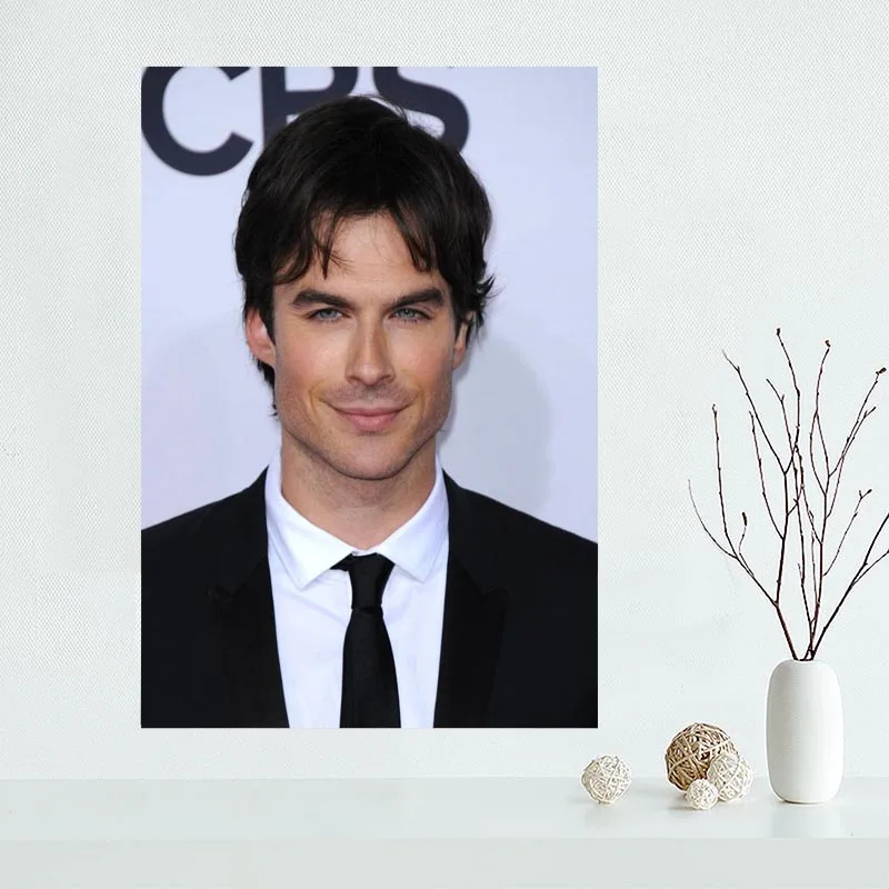 Новое поступление Ian Somerhalder Холщовый плакат планшетофон с рисунком тканевый