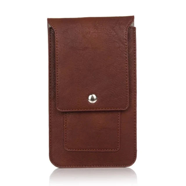 Кожаный чехол с двойными карманами поясной ремень для телефона сумка Huawei Mate 9