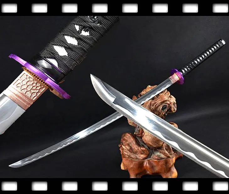 Бутик красное дерево Сая японский самурайский меч катана Полный Танг T10 стальная
