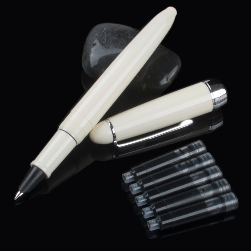 

high quality Jinhao 992 luxury milky Colour spiral Round interface Types office student Ink absorber Fine nib Fountain Pen New