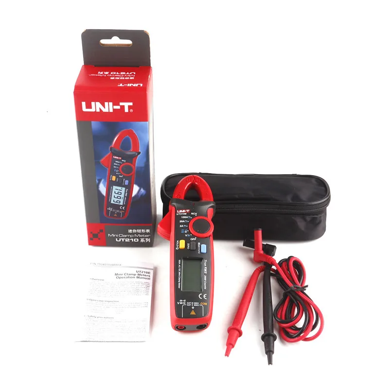 True RMS UNI T UT210A/B/C/D/E мини мультиметр Цифровой DC Voltimetro Amperimertro UT 210E с