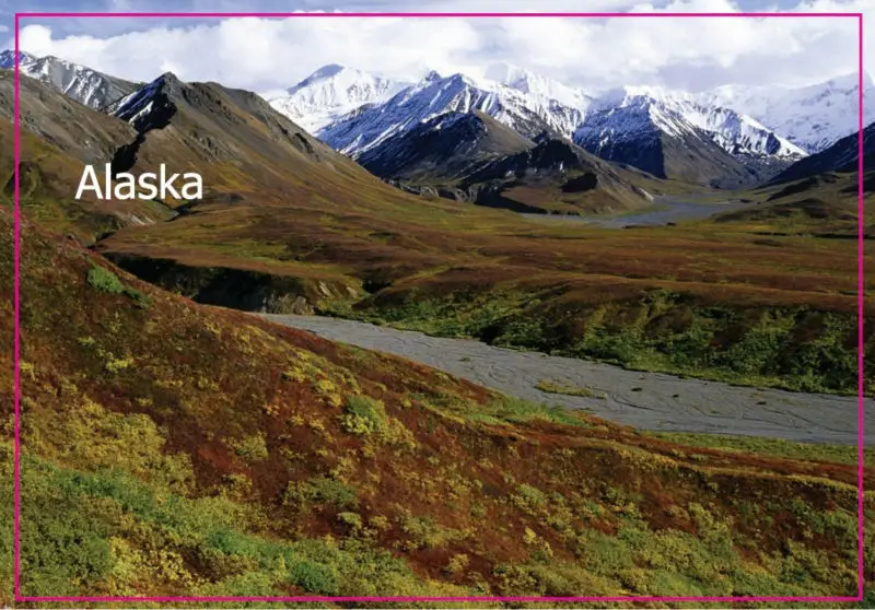 США магниты для путешествий памятные Аляска пейзаж прямоугольник металлический