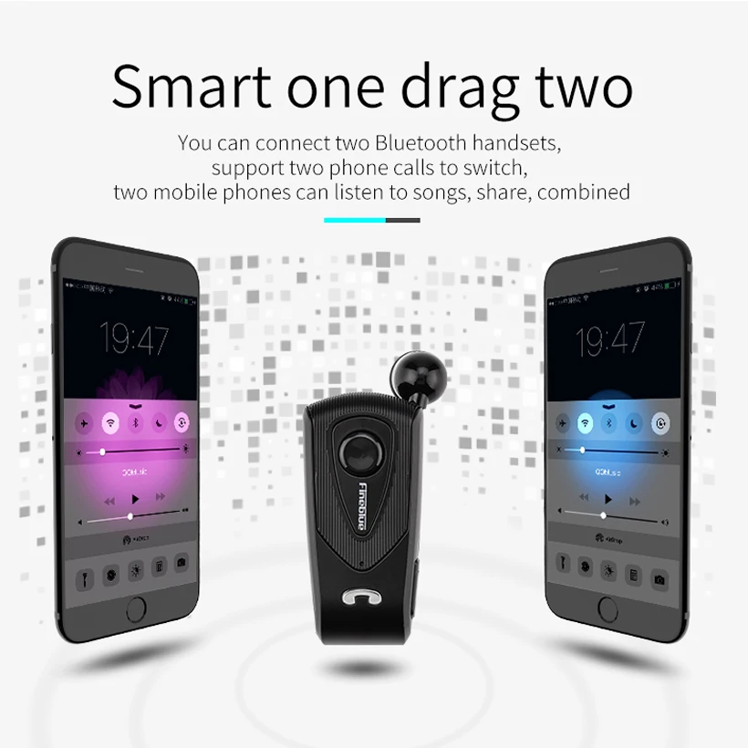 Fineblue F930 Bluetooth Earphones Wireless Business Handsfree Calls Earbuds Headsets with Microphone Remind Vibration | Электроника