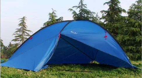 3 Wall Blue Открытый большой космос треугольная беседка палатка семейный пляж Зонт вечерние тент 1 стена/2 стены/3 стены Палатка УФ навес - Цвет: 3 Wall Blue