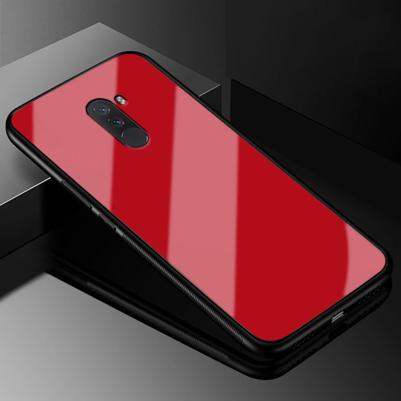 YUETUO чехол на заднюю панель телефона, coque, чехол, чехол для xiaomi mi pocophone f1 f 1 my для ksio mi xio mi аксессуары чехол из закаленного стекла