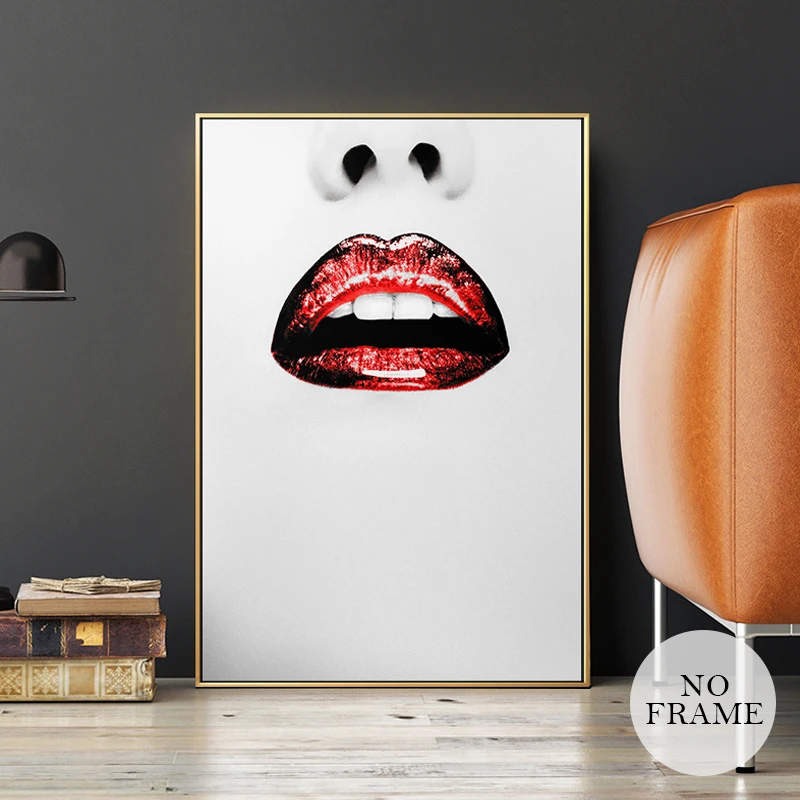 Современная привлекательная Картина на холсте с изображением горячих красных