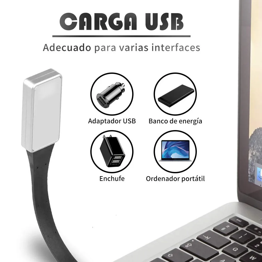 Новый мини USB LED лампа для чтения книга клип 3 цвета яркость 360 градусов