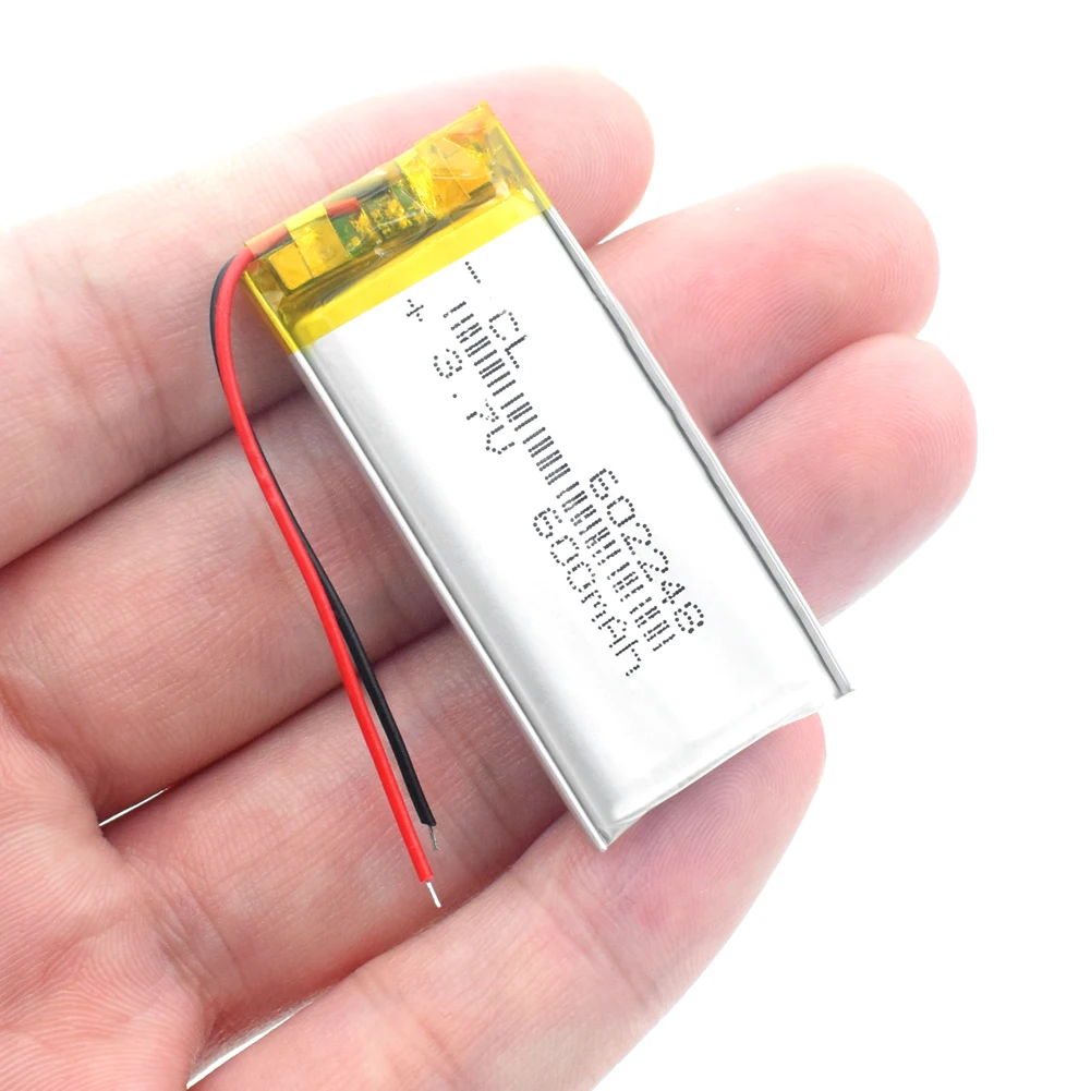 Литий ионная аккумуляторная батарея 3 7 в полимерная литиевая 602248 062248 мАч с PCB для