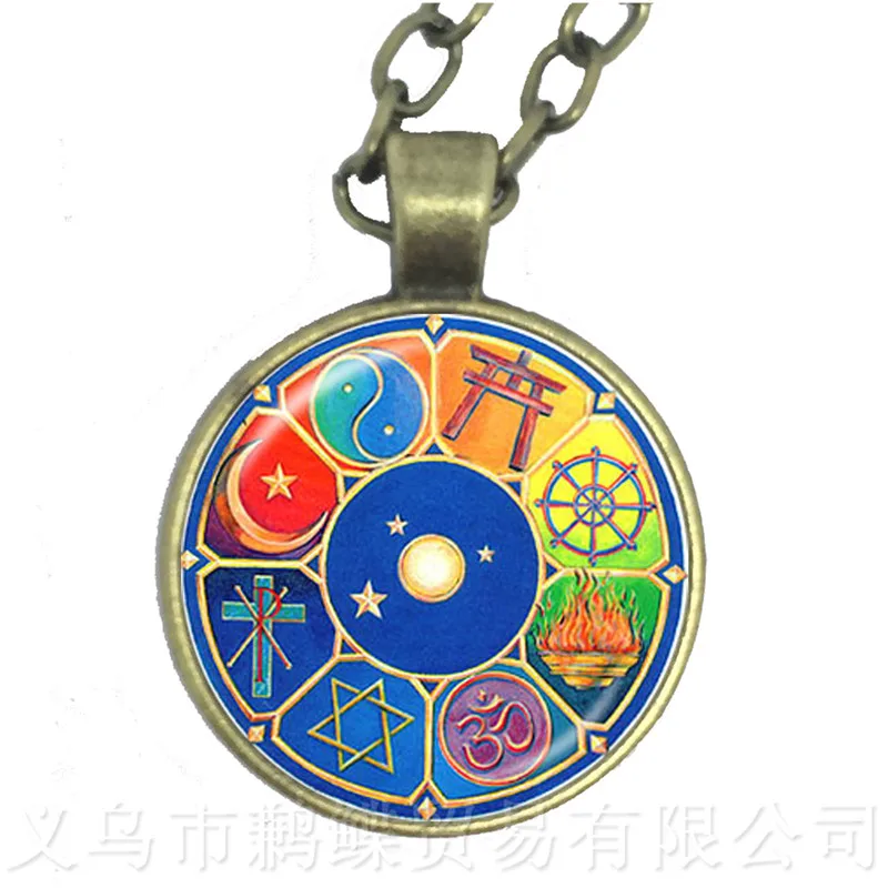 12 знаки ожерелья зодиака Ретро созвездий кабошон стекло время драгоценный