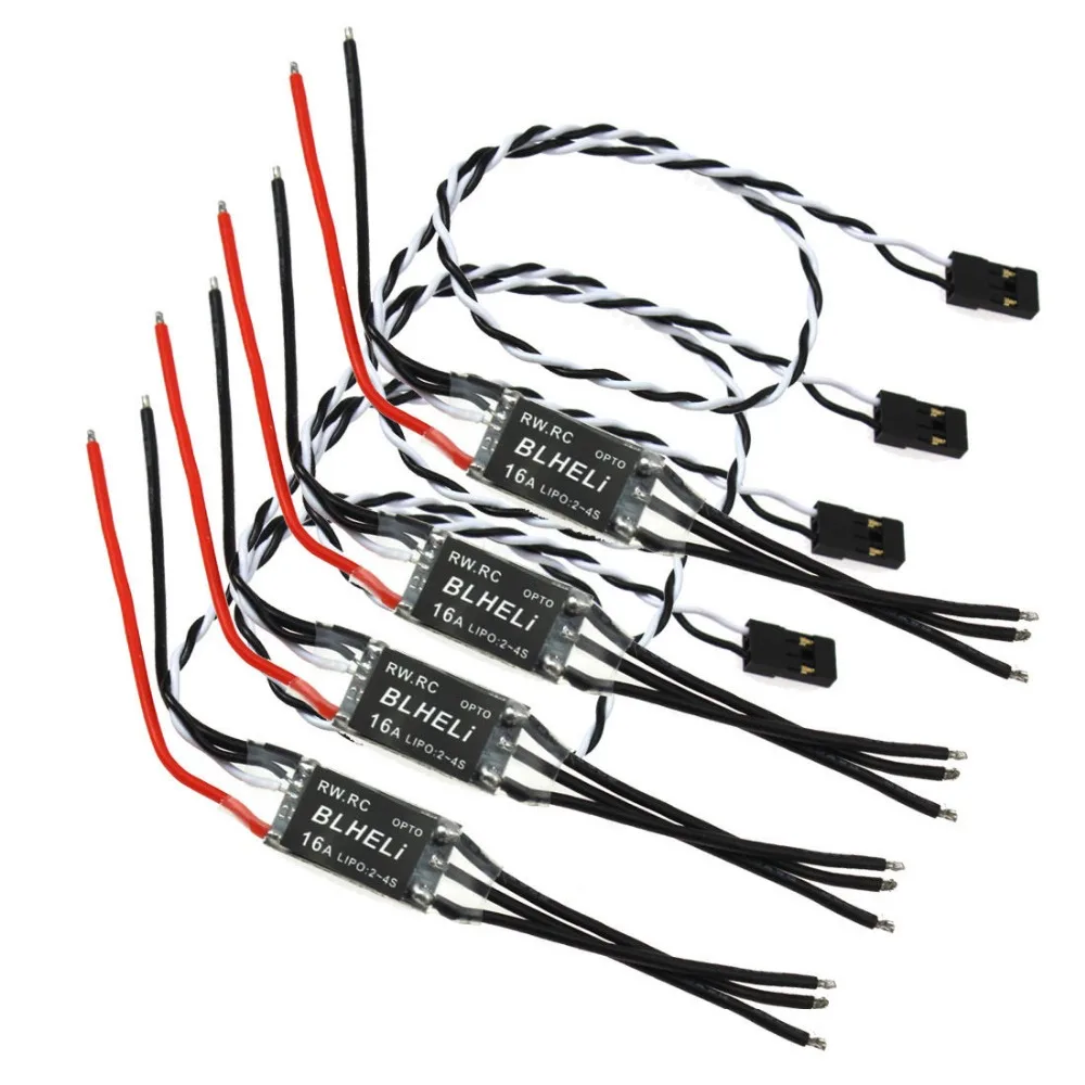 Фонарик/18-4 JMT 1 комплект 4 шт RW.RC V14.2 версия BLHeli программа фонарик 16A / 20A 30A ESC для