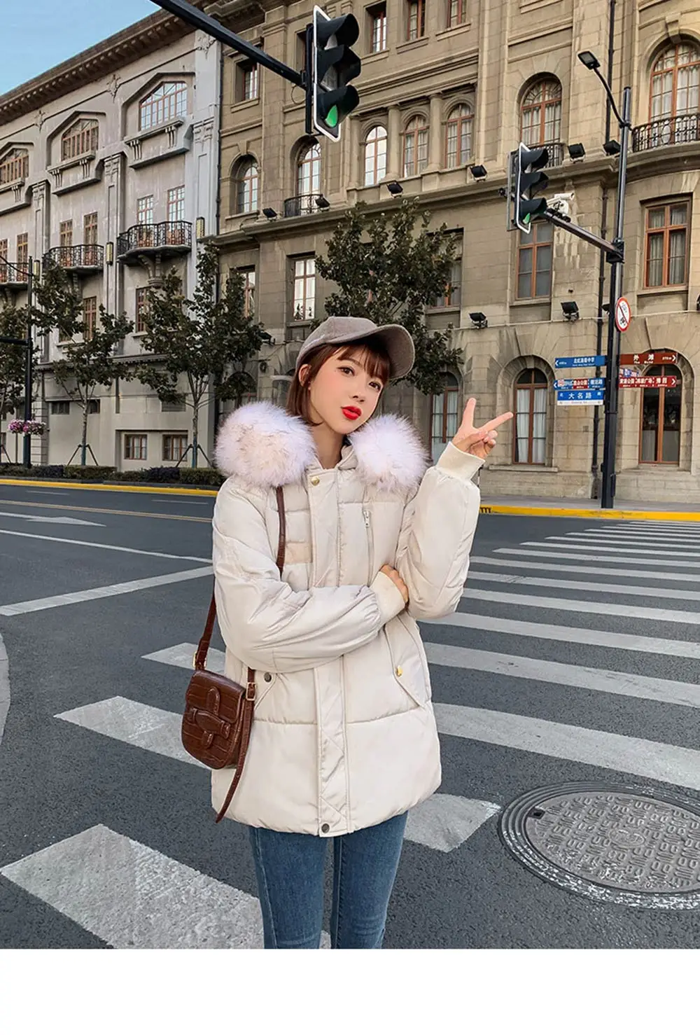 PinkyIsBlack Parkas Mujer короткая зимняя куртка женская куртка Корейская парка меховой воротник плюс размер Теплая стеганая Женская куртка пальто