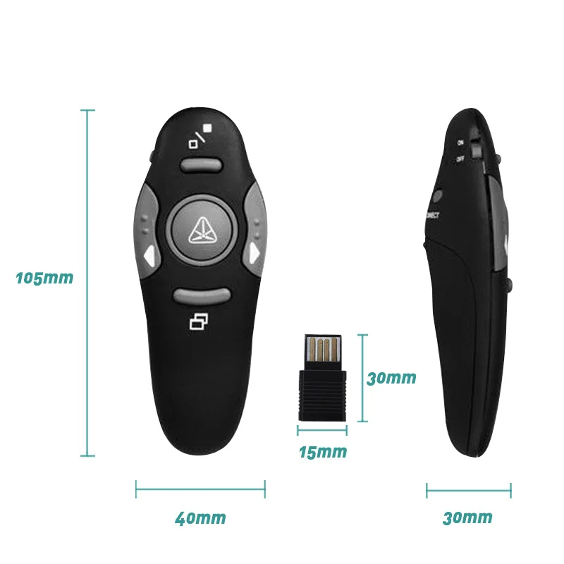 Overfly Presenter лазерная указка ручка 2 4 ГГц USB RF беспроводной пульт дистанционного
