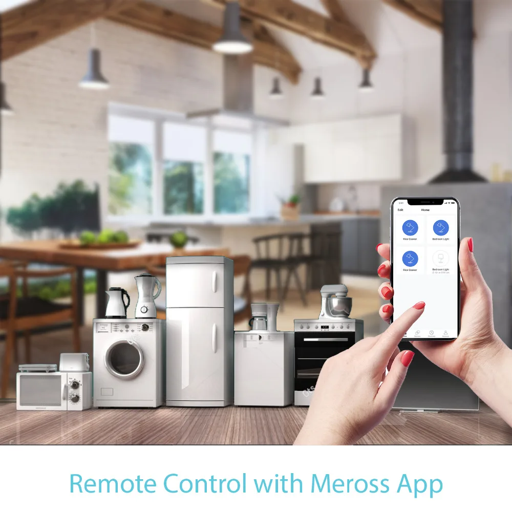 Smart WiFi Plug Amazon Alexa &amp Google Assistant IFTTT Supported App Remote Control Meross MSS310HIT |