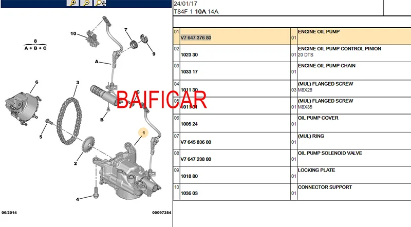 Baificar Фирменная Новинка натуральная кожа масляная насосная установка с электромагнитным клапаном для peugeot 207 308 508 3008 5008 RCZ 1,6 THP EP6 Citroen C4 C5