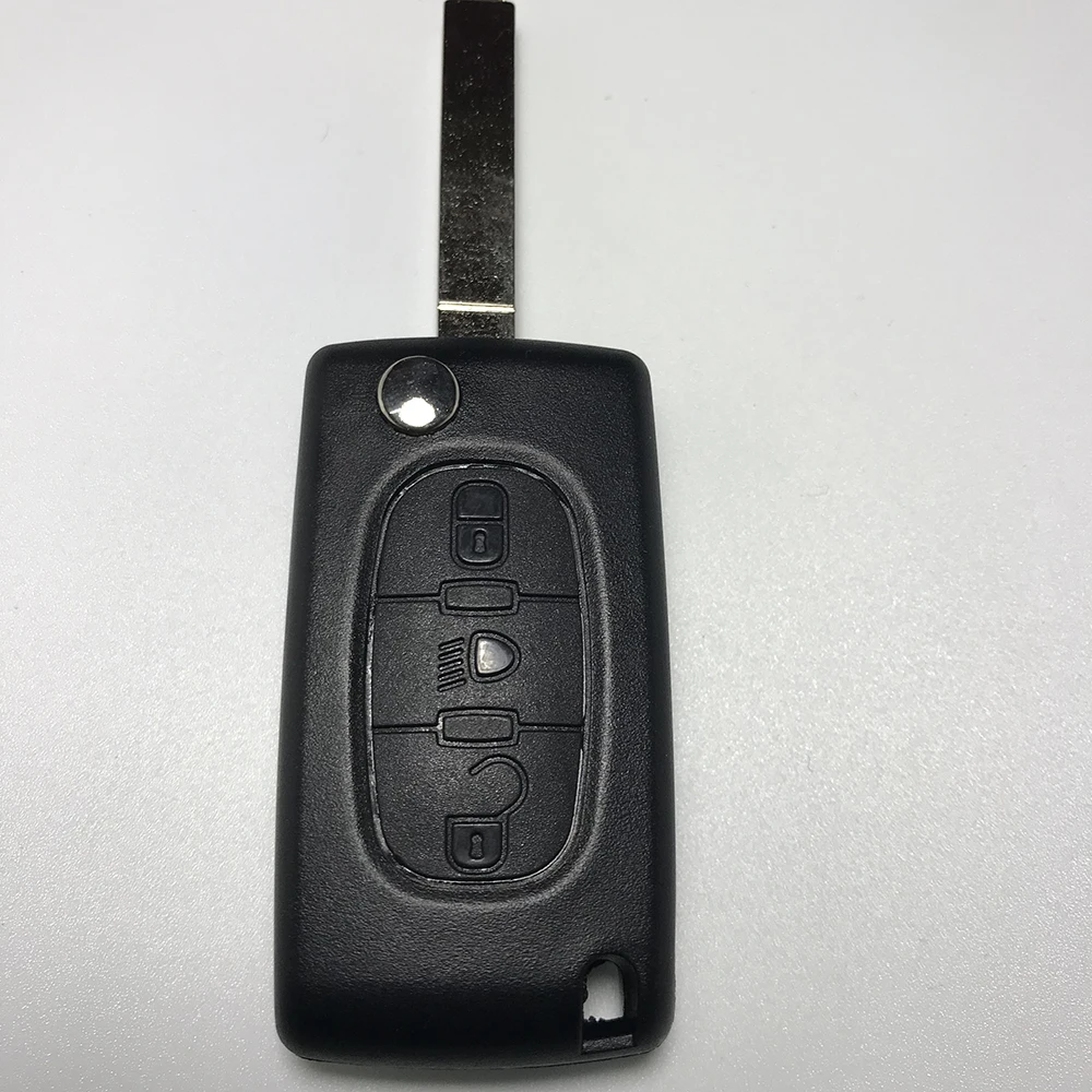 Новый 3 кнопки Замена удаленный Корпус ключа для Peugeot 307 407 со светлой кнопкой без