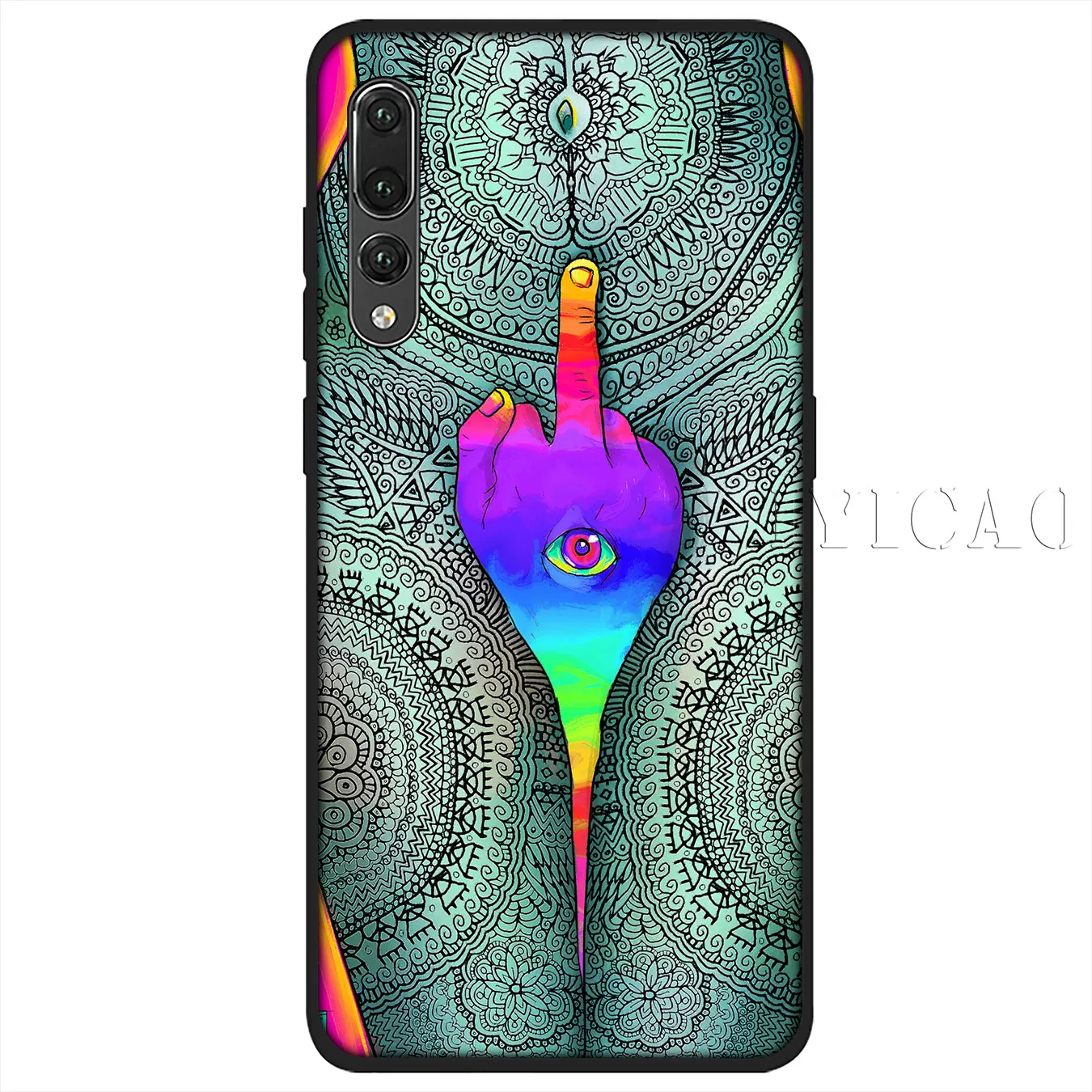 IYICAO красочный Психоделическое искусство Мягкий силиконовый чехол для huawei P30 P20 Pro