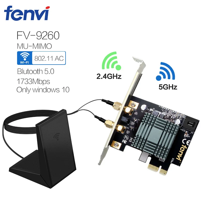 Двухдиапазонный 2030 Мбит/с настольный компьютер PCI E беспроводной адаптер 9260NGW WiFi +
