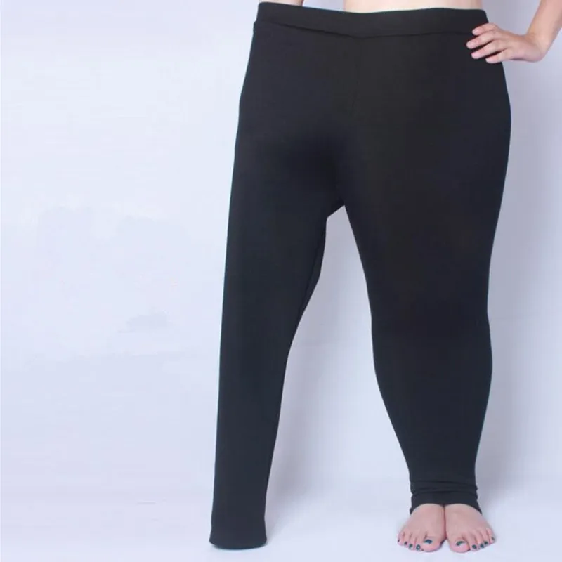 Осенне зимние женские леггинсы плотные бархатные больших размеров XL 6XL