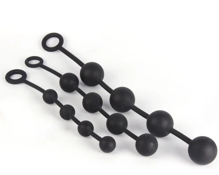 Anal Plug Vaginal Dilator Silicone Big Beads Butt Dilatador Balls Expander Vibrant Sex Toys for Women Men Large |