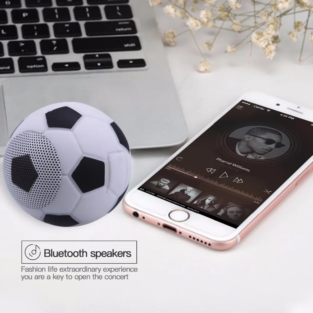 Fatmoon колонка bluetooth переносной Динамик мини Беспроводной MP3 плеер Футбол Колонки